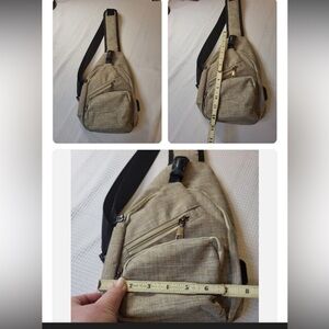 Tan Crossbody Sling Bag